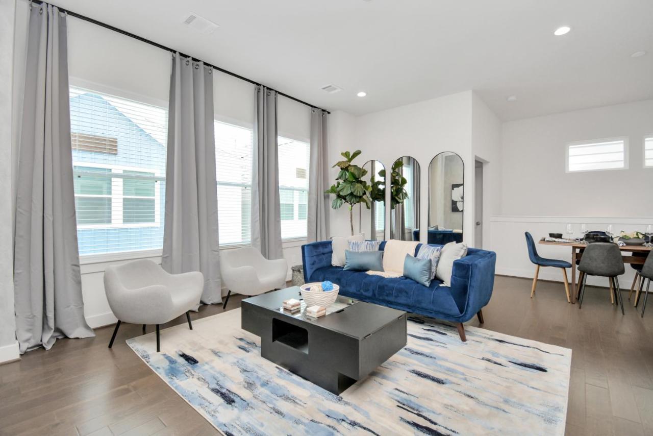 Casa Azure - New Modern 3 Bedroom Med Center, Nrg, Uh ヒューストン エクステリア 写真